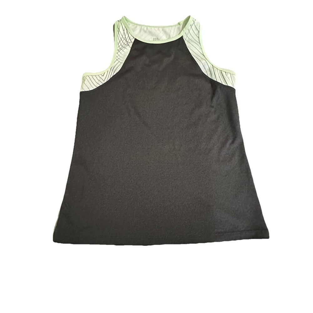 Tail Tennis Tank Top Gray with Green Lining Size Medium